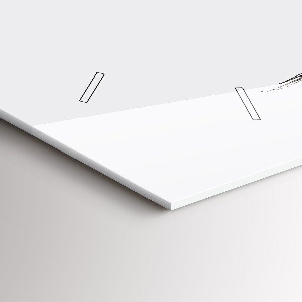 Horizontale Uhr Abstrakter Bär