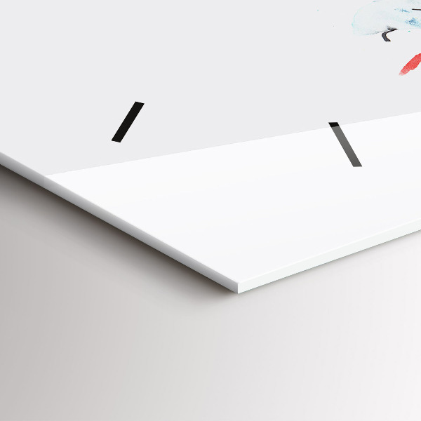 Horizontale Uhr Tukan im Gras