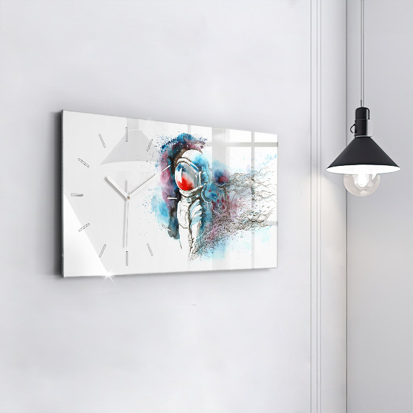 Horizontale Uhr mit motiv Abstrakter Astronaut