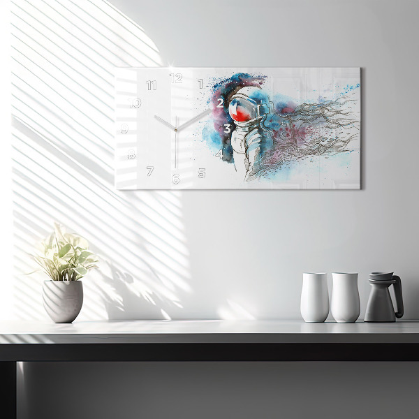 Horizontale Uhr mit motiv Abstrakter Astronaut