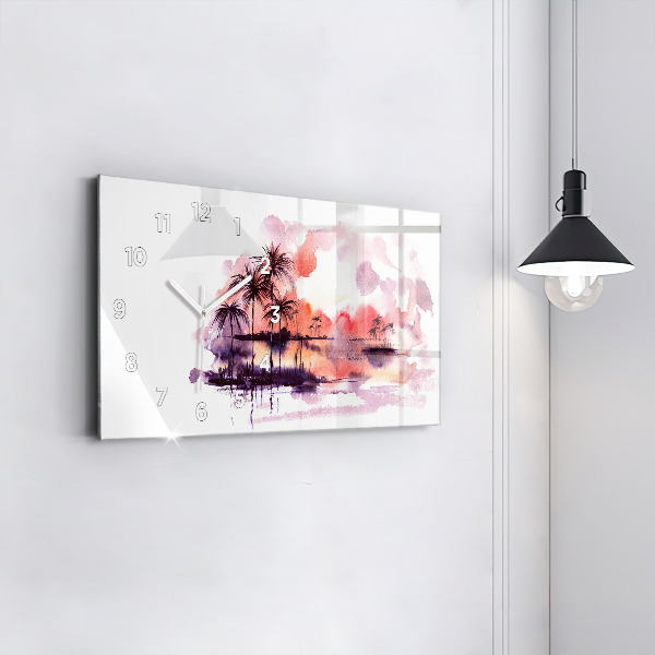 Horizontale Uhr Tropische Landschaft