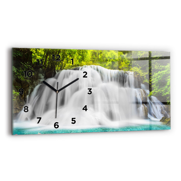 Horizontale Uhr mit motiv Wasserfall in Thailand