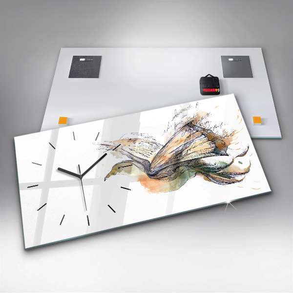 Horizontale Uhr Vogel-Buch