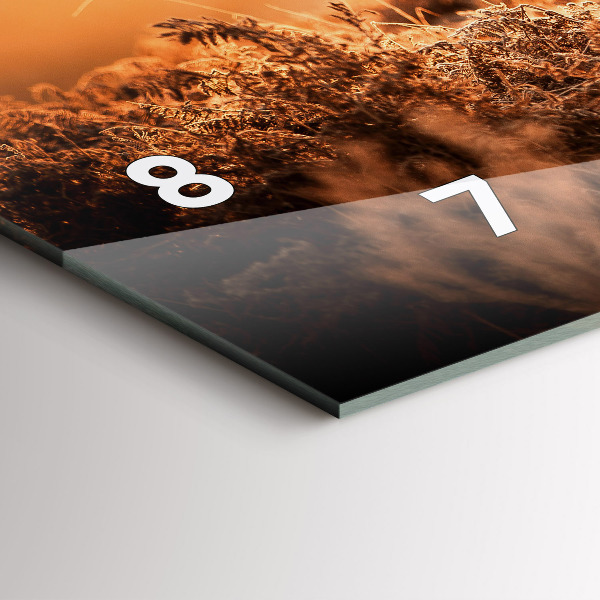 Horizontale Uhr Hirsche bei Sonnenaufgang