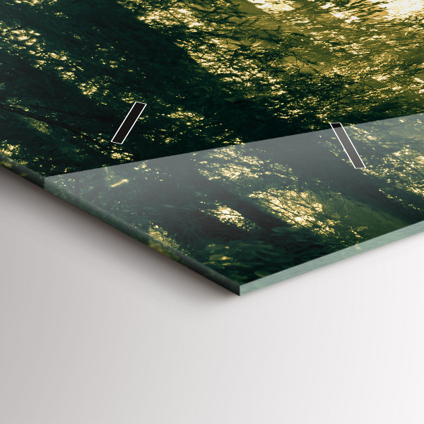 Horizontale Uhr Sonnenstrahlen Wald