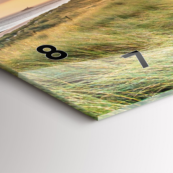 Horizontale Uhr Leuchtturm