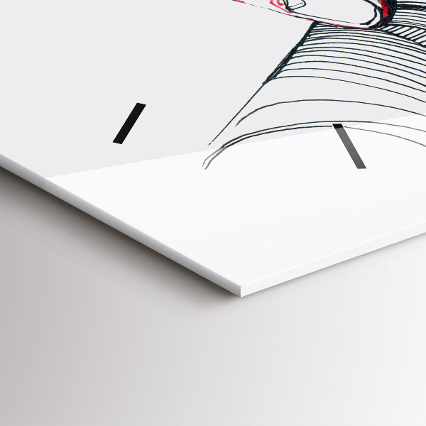 Horizontale Uhr mit motiv Händchenhalten