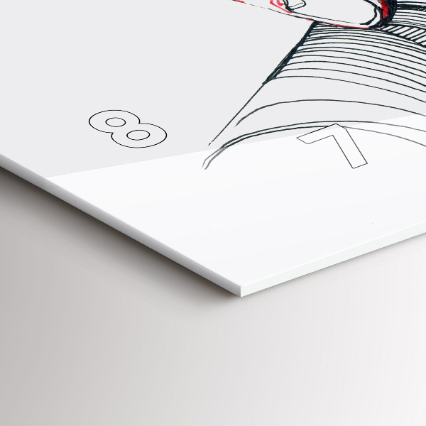 Horizontale Uhr mit motiv Händchenhalten