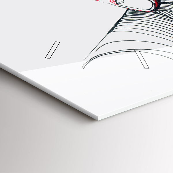 Horizontale Uhr mit motiv Händchenhalten