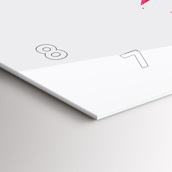 Horizontale Uhr Bunter roter Papagei