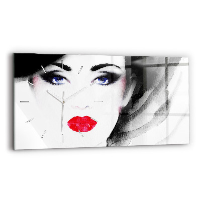 Horizontale Uhr Porträt einer Frau