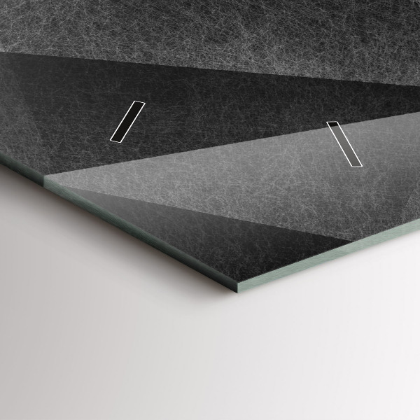 Horizontale Uhr mit motiv Geometrische Abstraktion