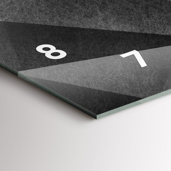 Horizontale Uhr mit motiv Geometrische Abstraktion