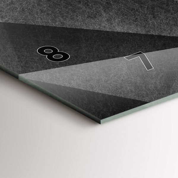 Horizontale Uhr mit motiv Geometrische Abstraktion