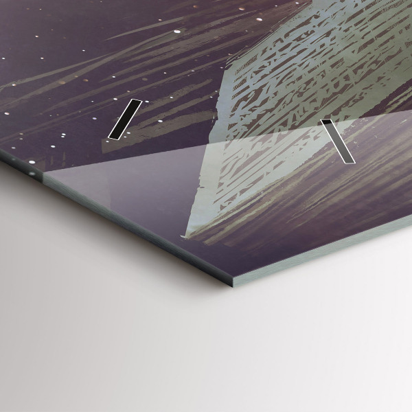 Horizontale Uhr Abstraktes Buch