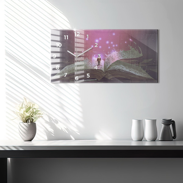 Horizontale Uhr Abstraktes Buch