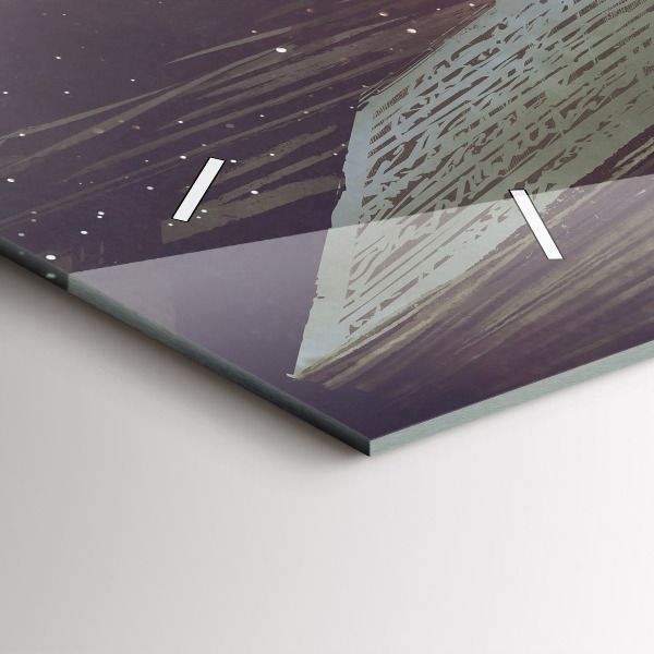 Horizontale Uhr Abstraktes Buch