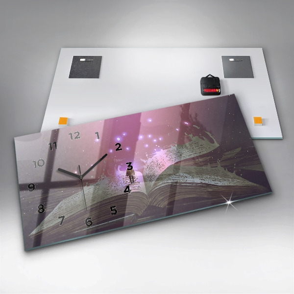 Horizontale Uhr Abstraktes Buch