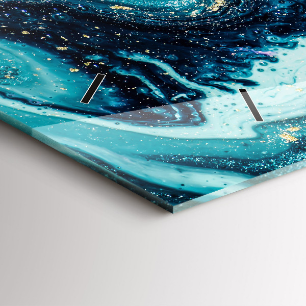 Horizontale Uhr Abstrakte Murmel