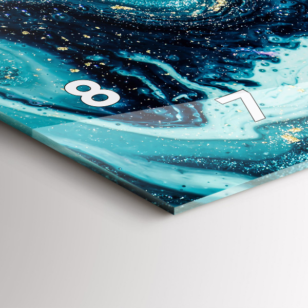 Horizontale Uhr Abstrakte Murmel