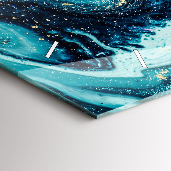 Horizontale Uhr Abstrakte Murmel