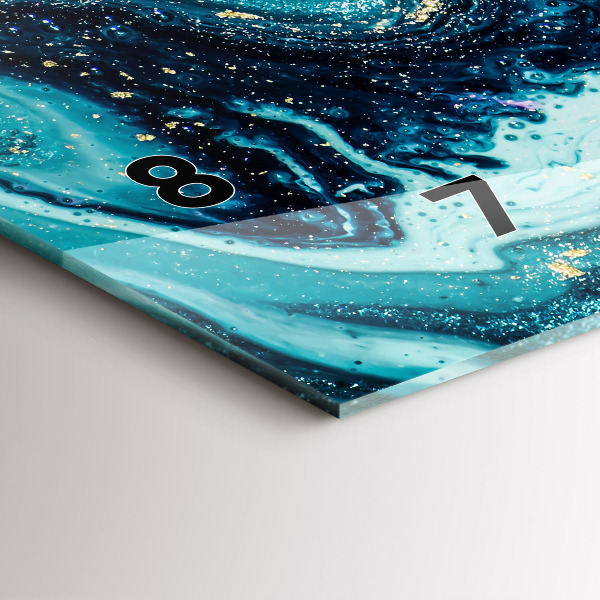 Horizontale Uhr Abstrakte Murmel