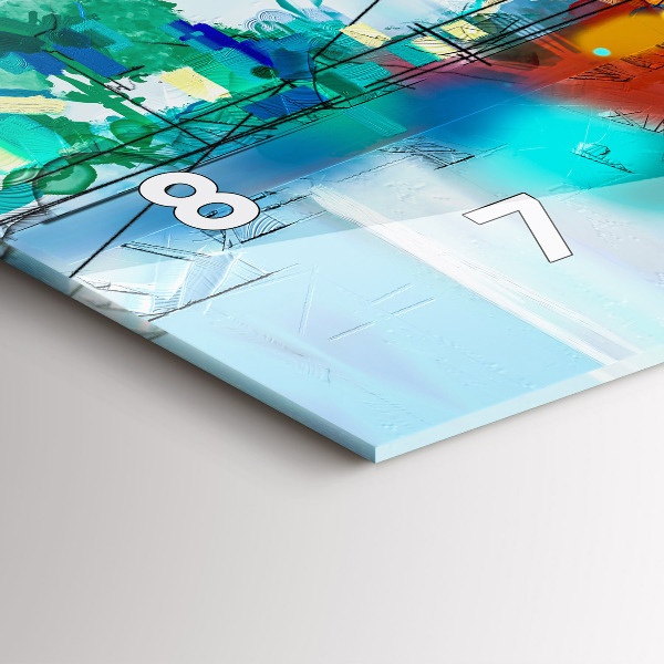 Horizontale Uhr Abstrakte Brücke