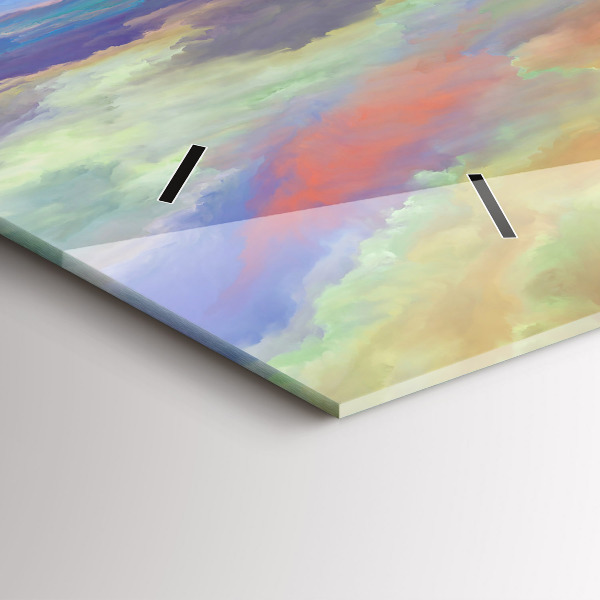 Horizontale Uhr mit motiv Abstrakte Landschaft