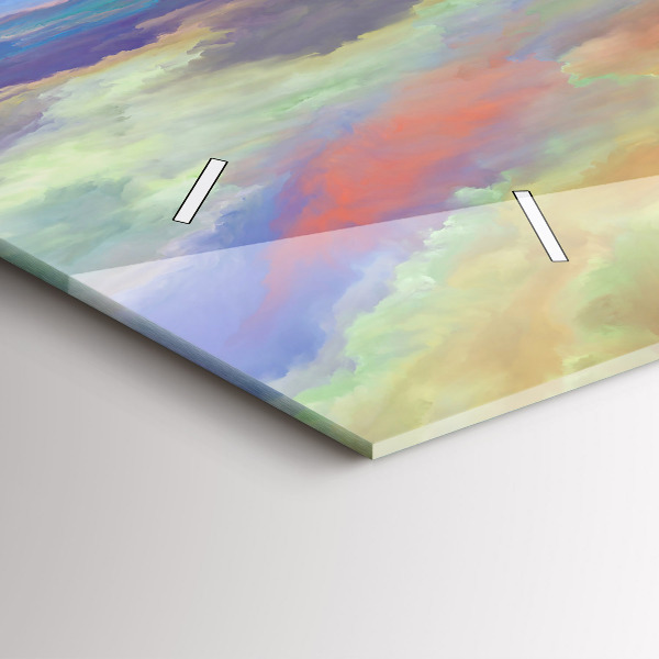 Horizontale Uhr mit motiv Abstrakte Landschaft