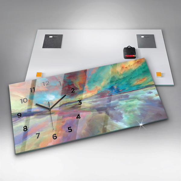 Horizontale Uhr mit motiv Abstrakte Landschaft