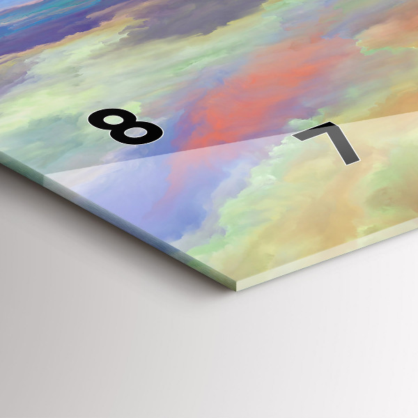 Horizontale Uhr mit motiv Abstrakte Landschaft