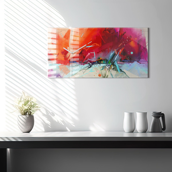 Horizontale Uhr mit motiv Reihen von Gewürzen