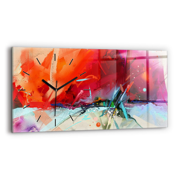 Horizontale Uhr mit motiv Reihen von Gewürzen