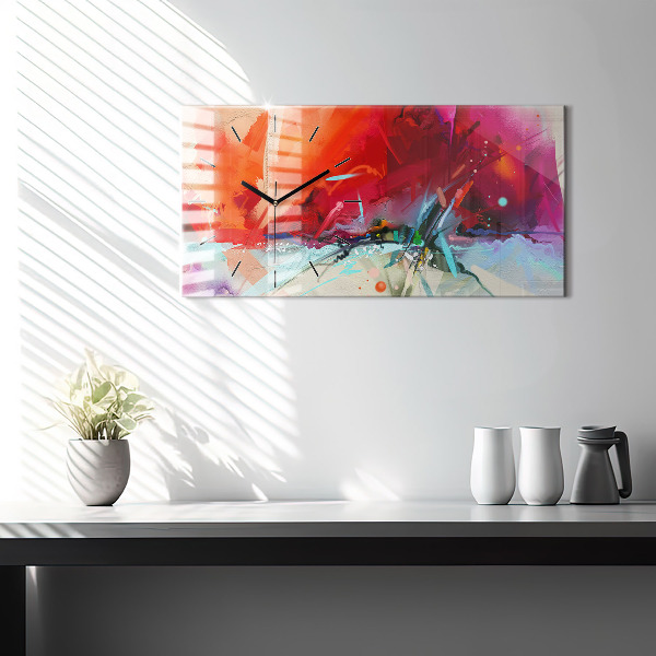 Horizontale Uhr mit motiv Reihen von Gewürzen