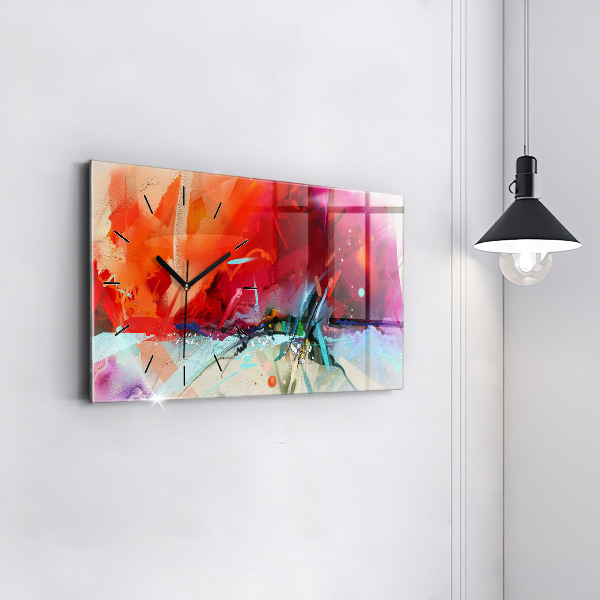 Horizontale Uhr mit motiv Reihen von Gewürzen