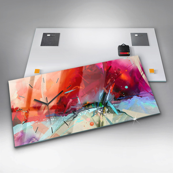 Horizontale Uhr mit motiv Reihen von Gewürzen