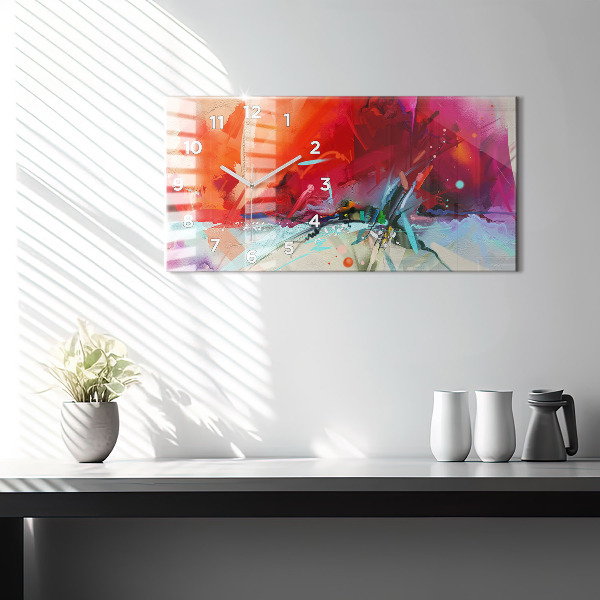 Horizontale Uhr mit motiv Reihen von Gewürzen