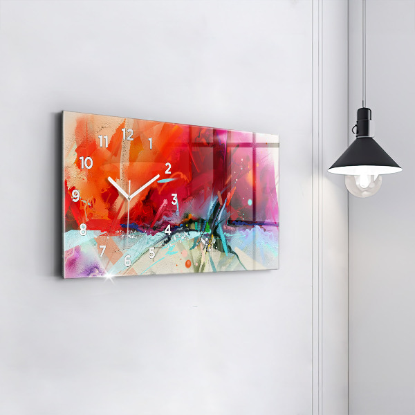 Horizontale Uhr mit motiv Reihen von Gewürzen