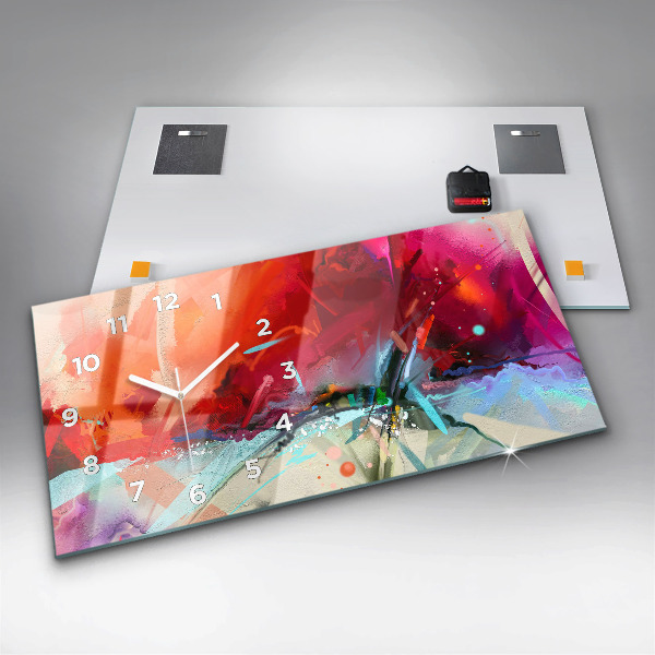 Horizontale Uhr mit motiv Reihen von Gewürzen