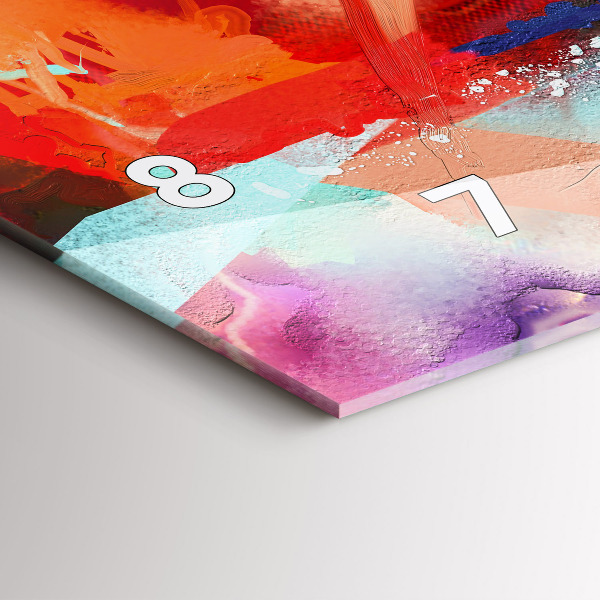 Horizontale Uhr mit motiv Reihen von Gewürzen