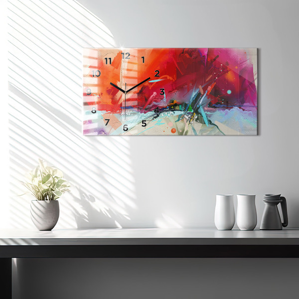 Horizontale Uhr mit motiv Reihen von Gewürzen