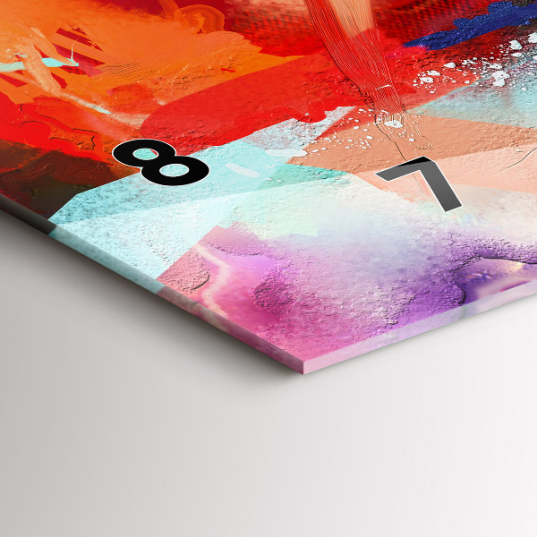 Horizontale Uhr mit motiv Reihen von Gewürzen