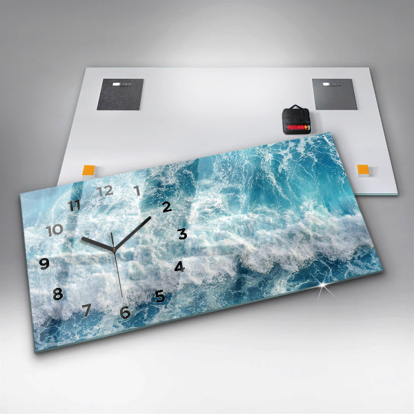Horizontale Uhr mit motiv Wellen Meer