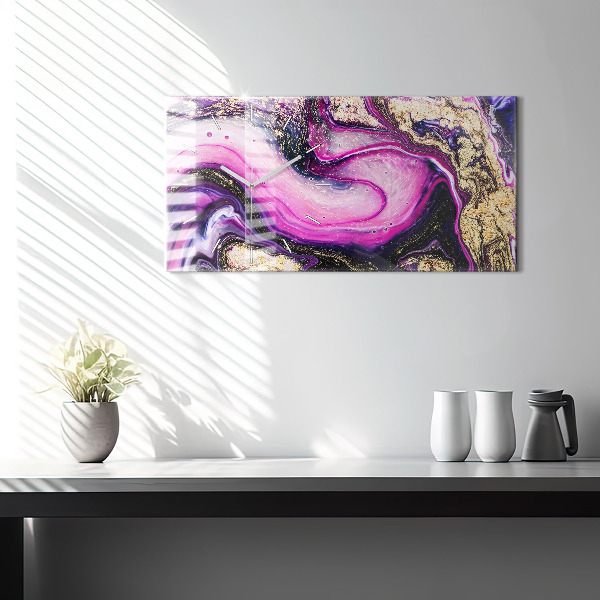 Horizontale Uhr Abstrakte Murmel