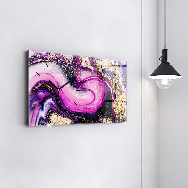 Horizontale Uhr Abstrakte Murmel