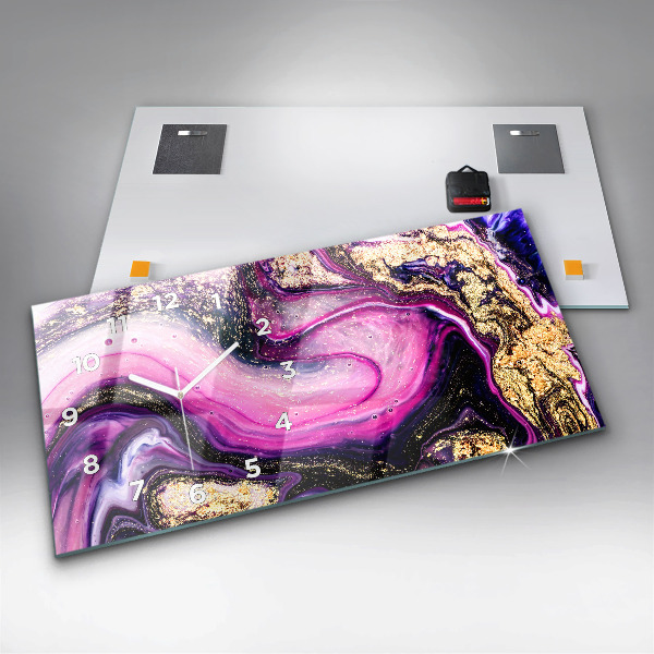 Horizontale Uhr Abstrakte Murmel