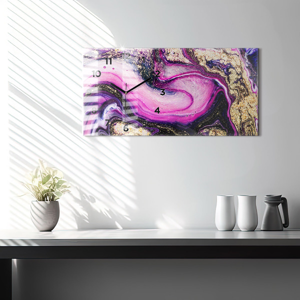 Horizontale Uhr Abstrakte Murmel