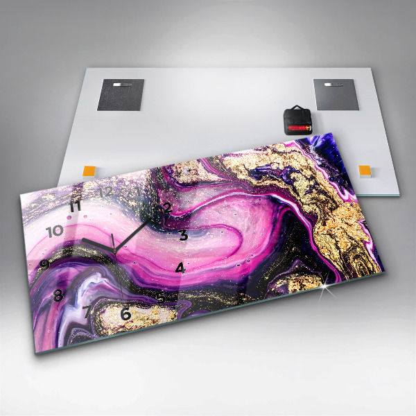 Horizontale Uhr Abstrakte Murmel