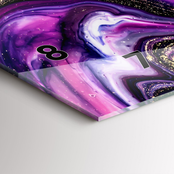 Horizontale Uhr Abstrakte Murmel