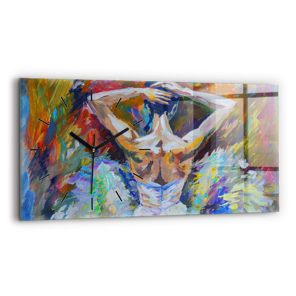 Horizontale Uhr Gemalte Ballerina